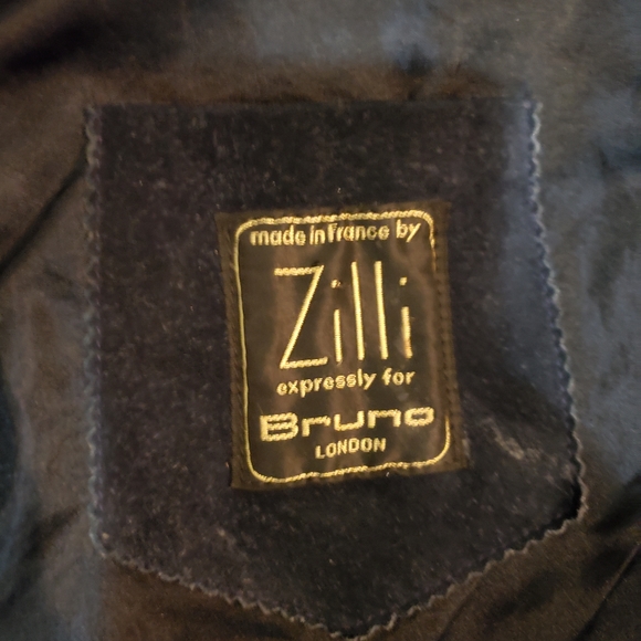 Zilli navy suede bomber jacket - Picture 5 of 6